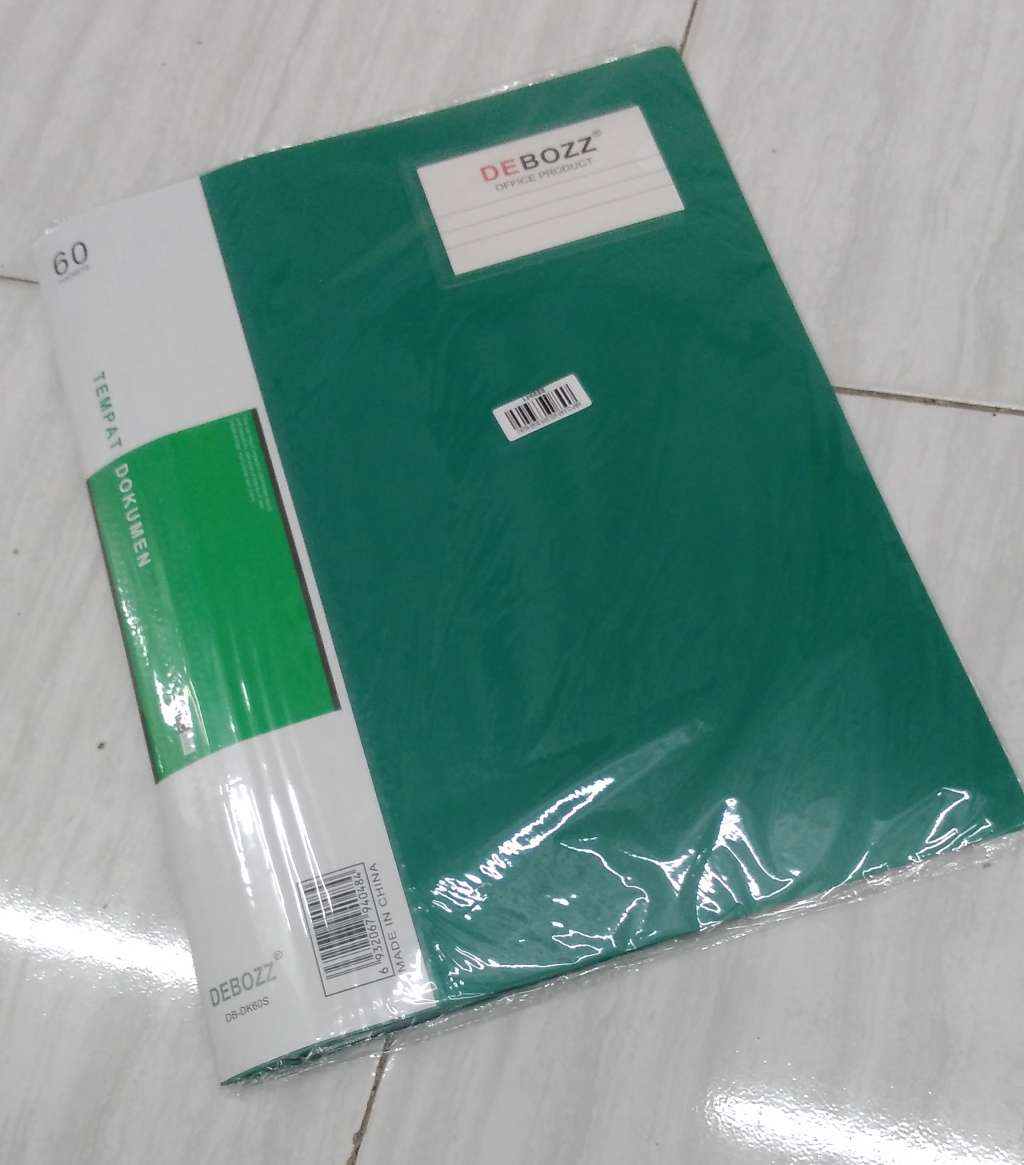MAP CLEAR HOLDER ISI 60 HIJAU
